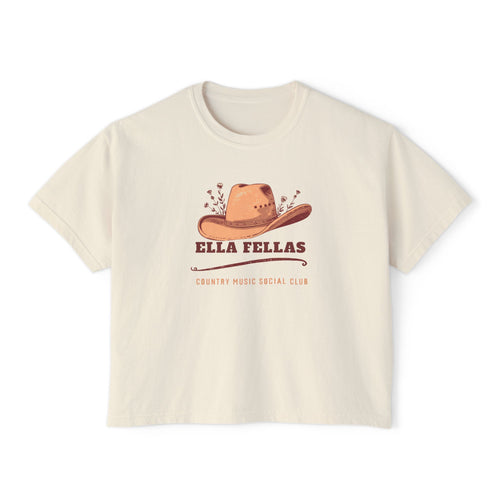 Cowgirl Hat Boxy Tee - Womens