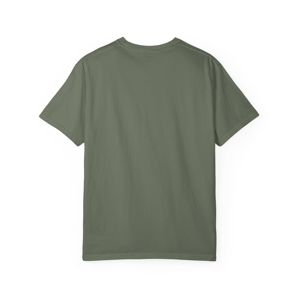 Wildflower Bouquet tee in Moss, back view — Ella Fellas