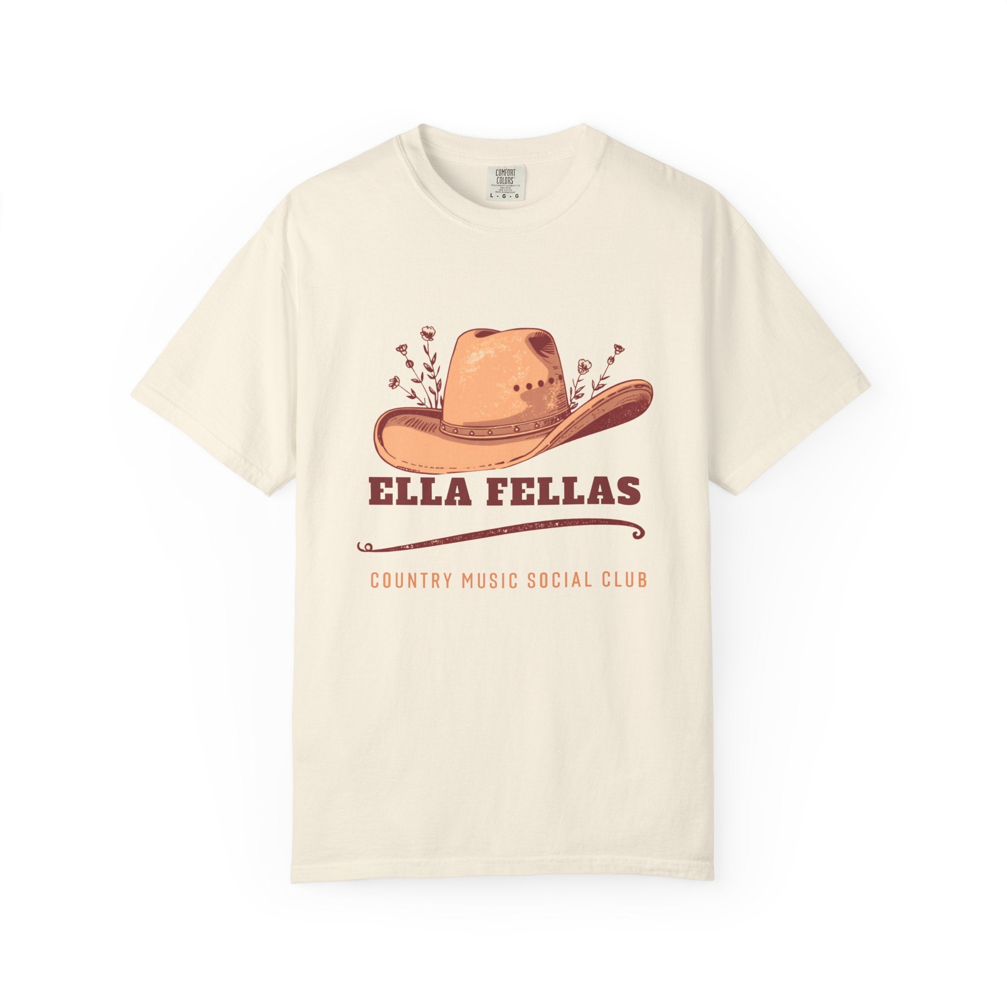 Cowgirl Hat tee in Ivory — Ella Fellas