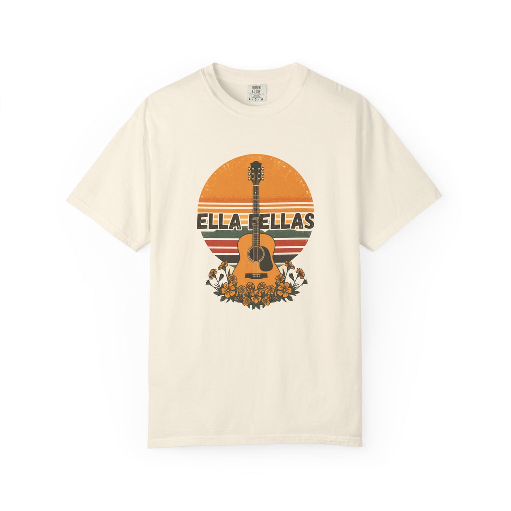 Guitar Sunset tee in Ivory — Ella Fellas