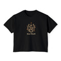 Snake and Horseshoe boxy tee in black — Ella Fellas