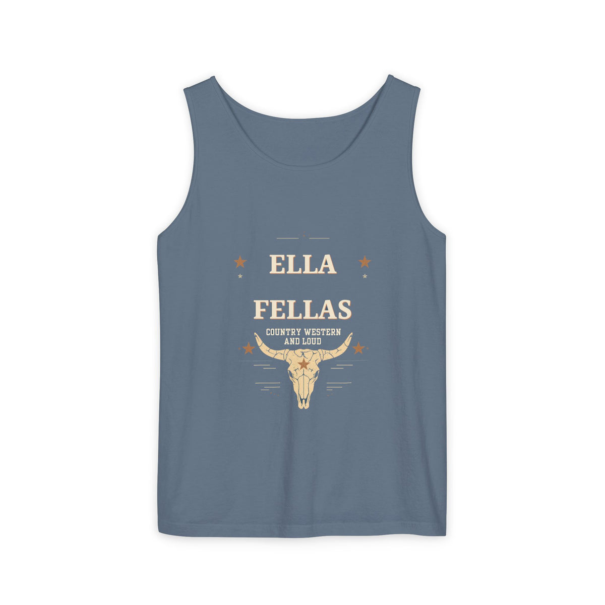Rodeo Longhorn tank in Blue Jean — Ella Fellas