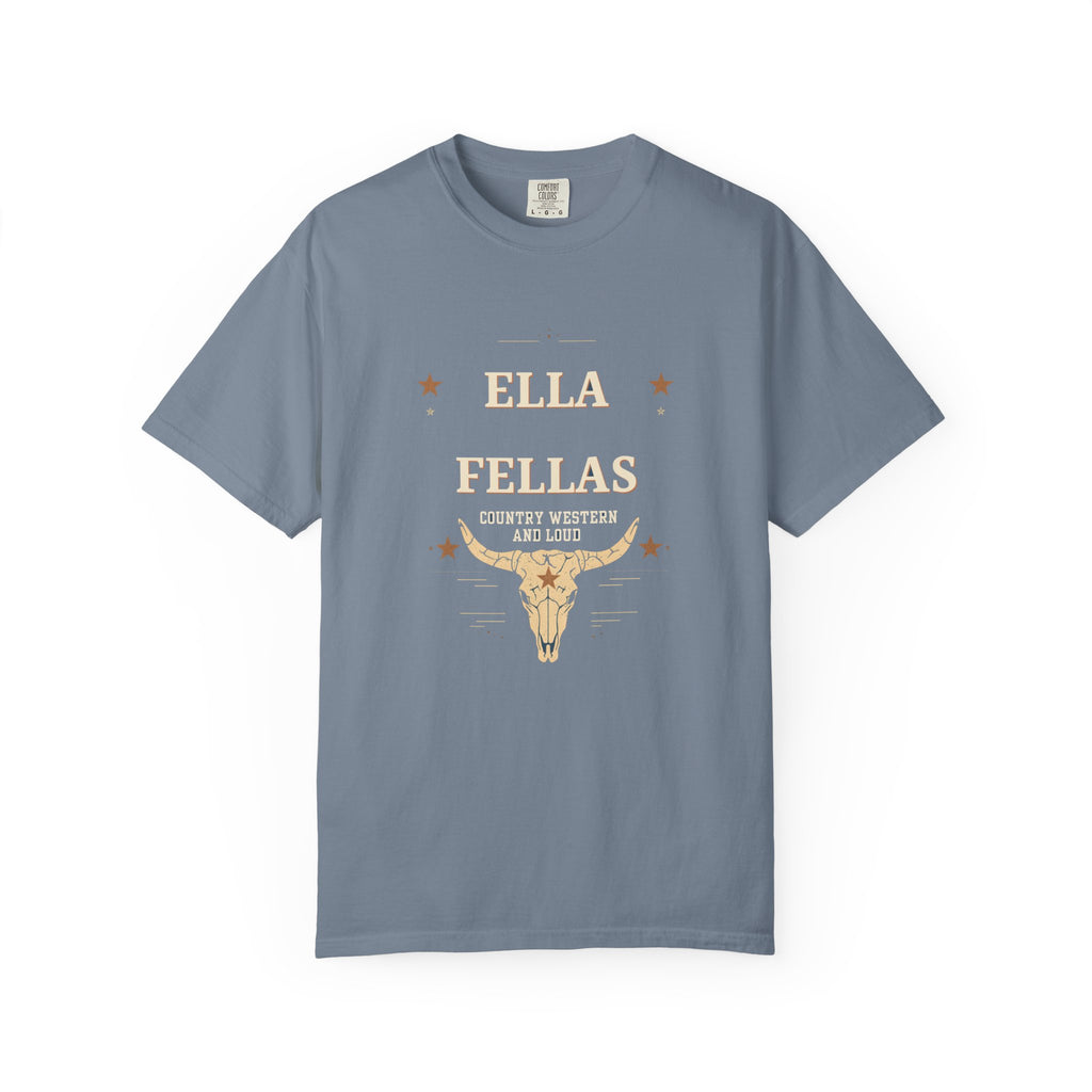 Rodeo Longhorn tee in Blue Jean — Ella Fellas