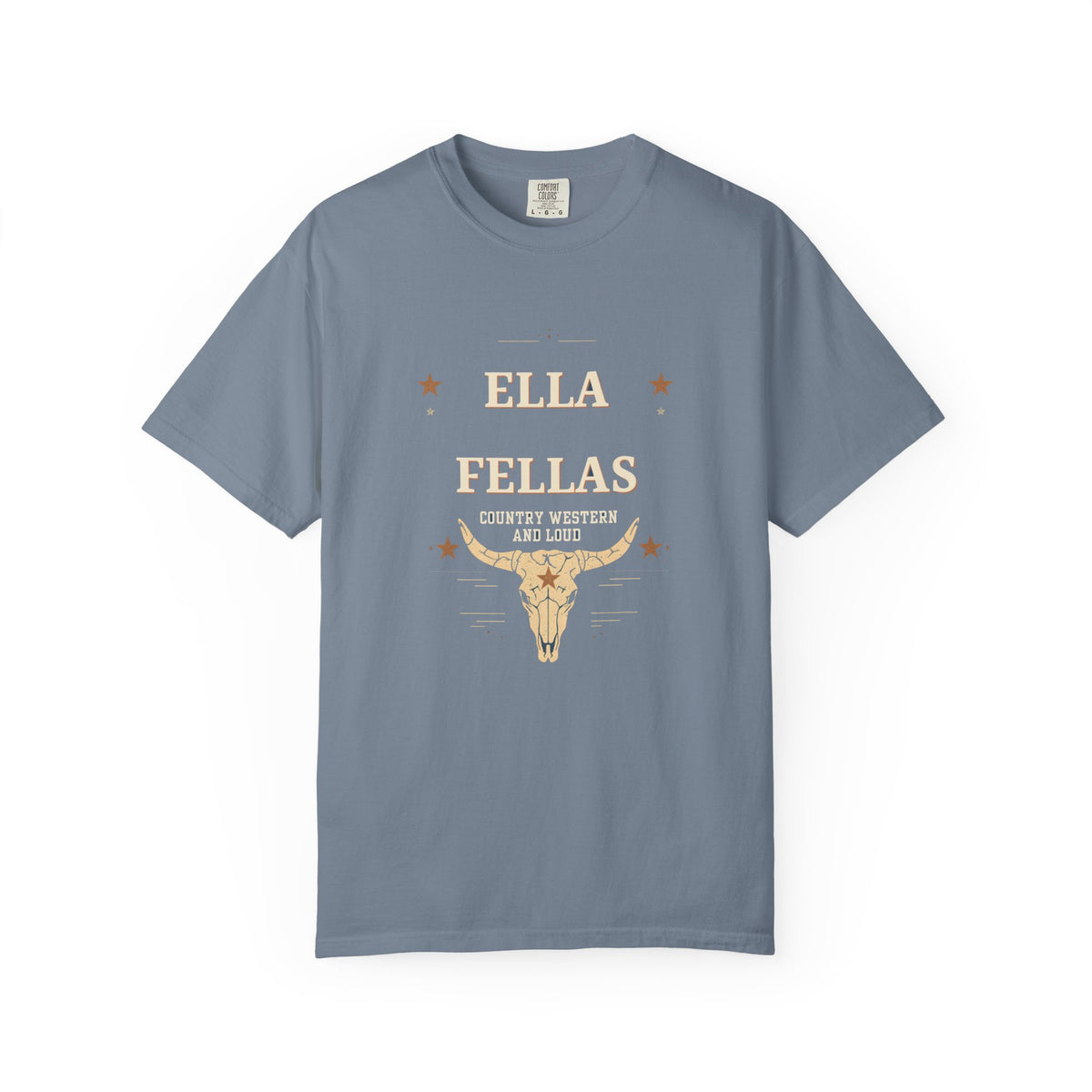 Rodeo Longhorn tee in Blue Jean — Ella Fellas