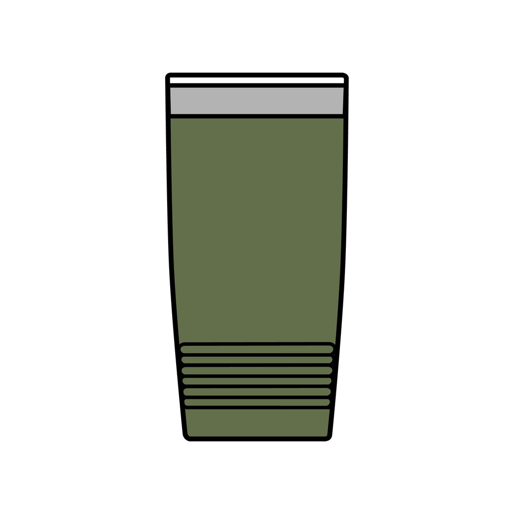 Olive Green | Wildflower Bouquet insulated tumbler back