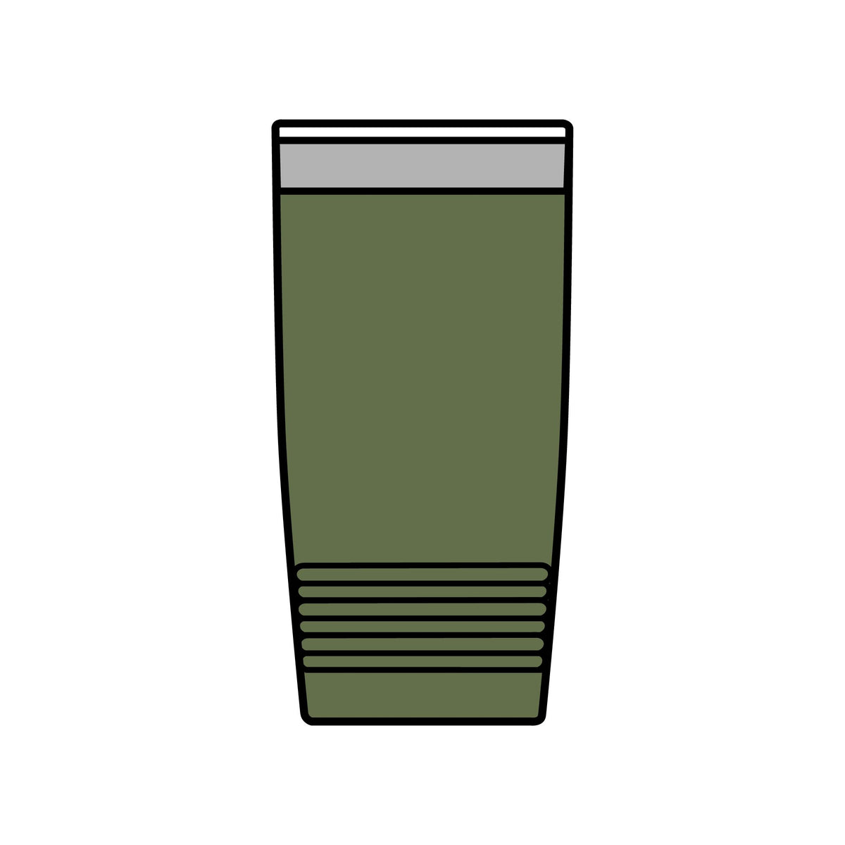 Olive Green | Wildflower Bouquet insulated tumbler back