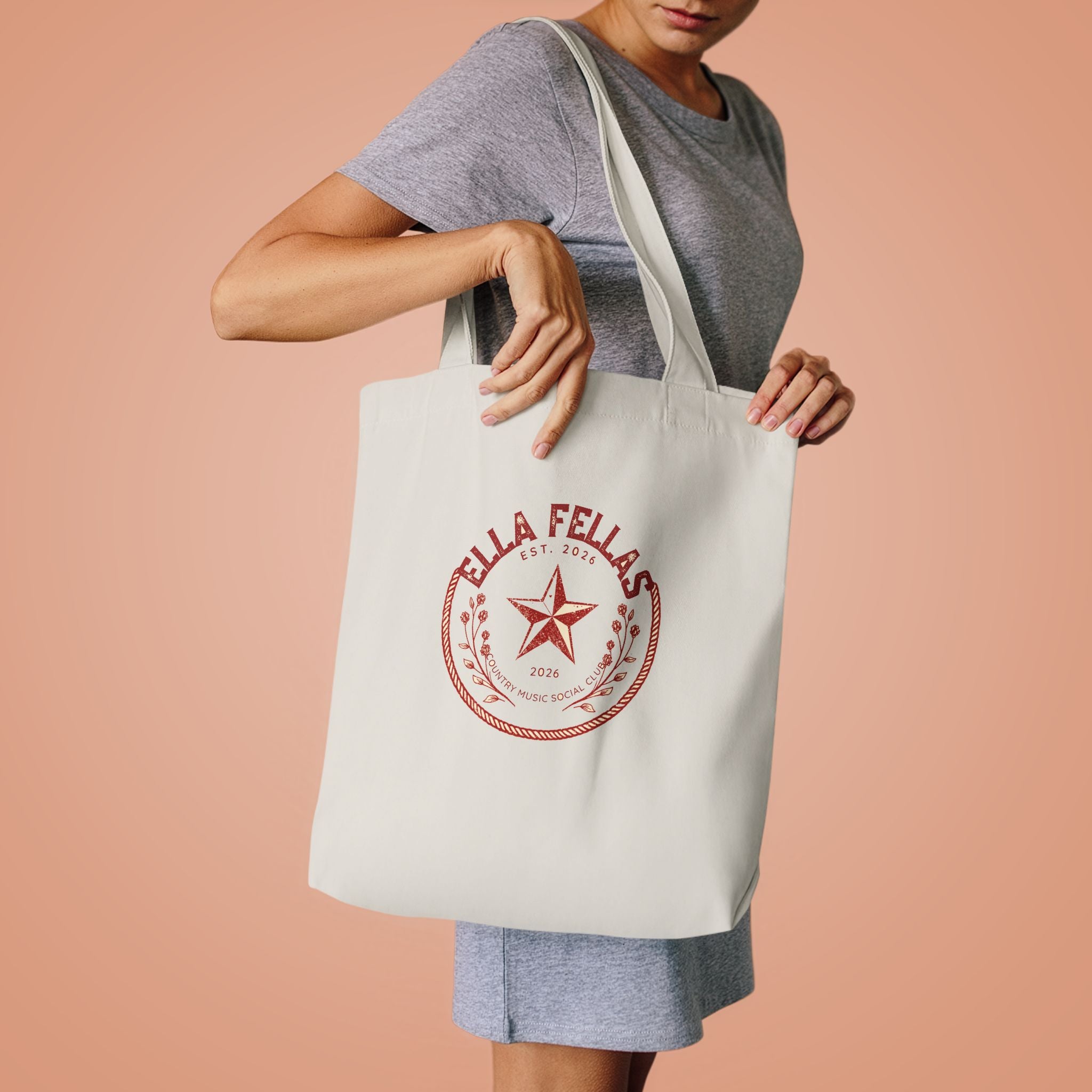 Rope Badge Canvas Tote Bag