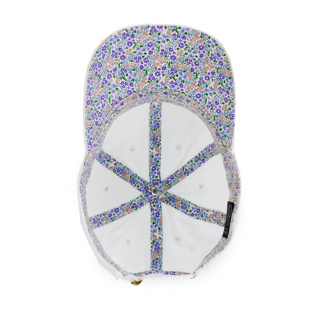 White / Floral | underside