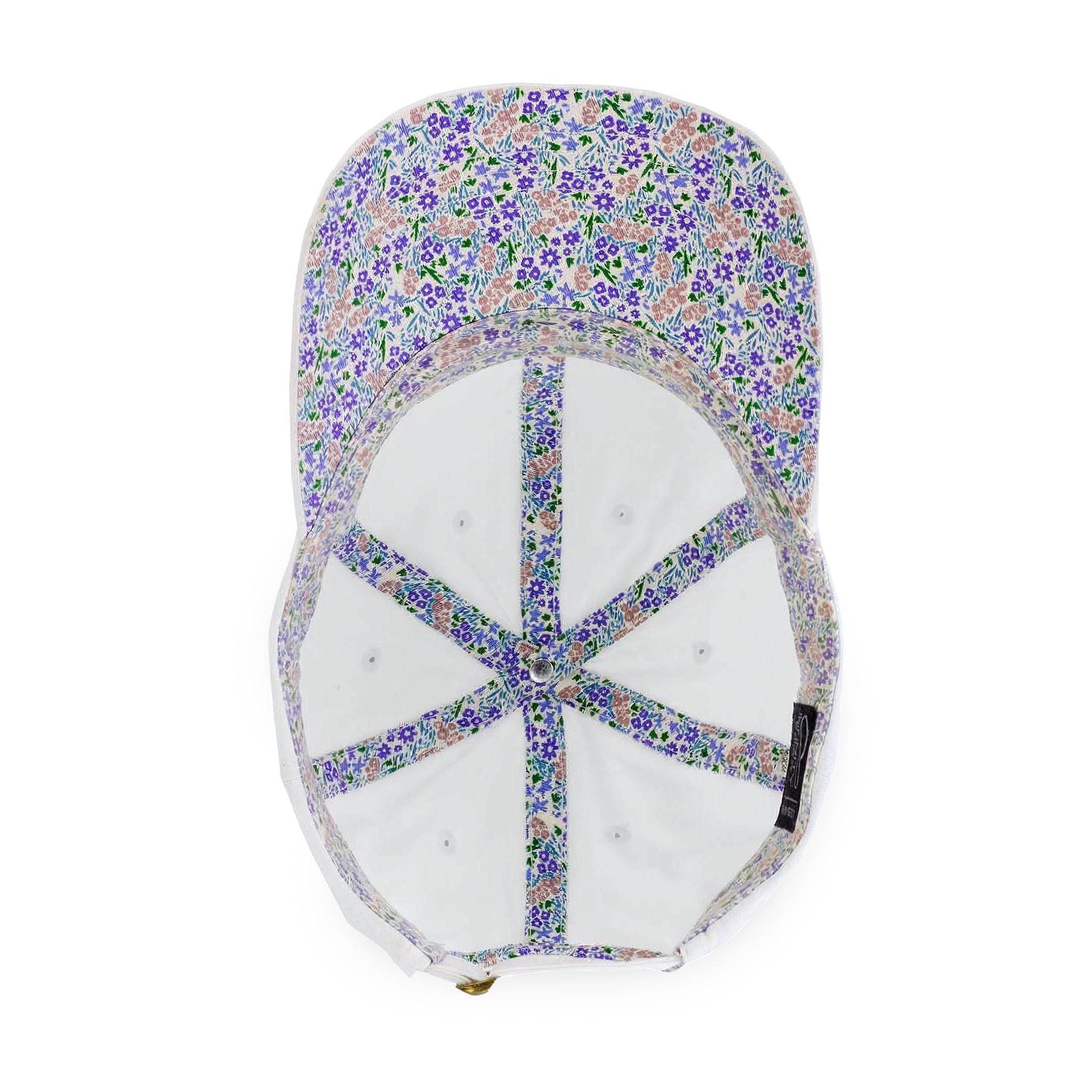 White / Floral | underside