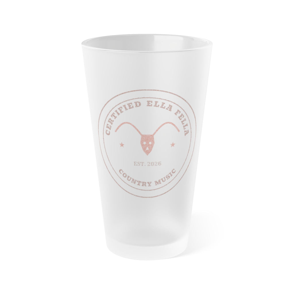Certified Ella Fella Frosted Pint Glass