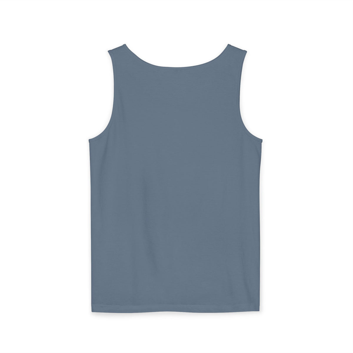 Rodeo Longhorn tank top in Blue Jean, back view — Ella Fellas