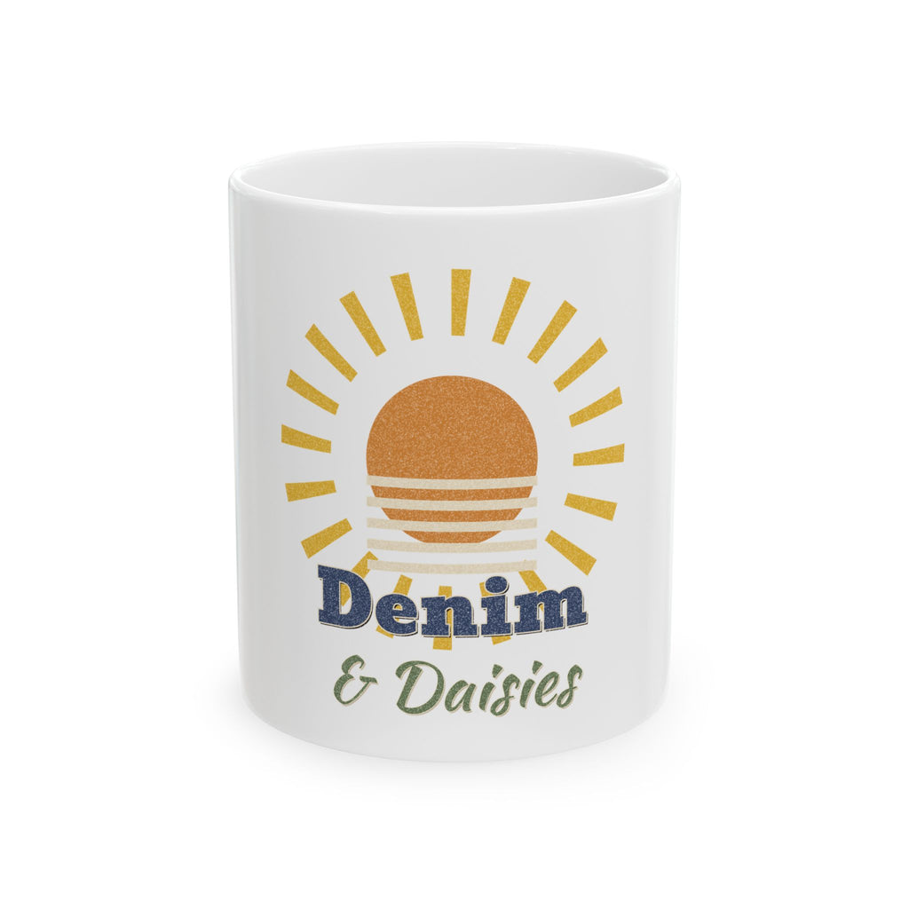 Ella Fellas Denim and Daisies Mug