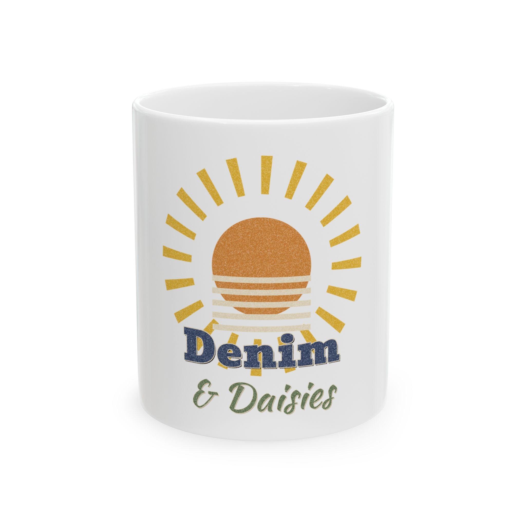 Ella Fellas Denim and Daisies Mug