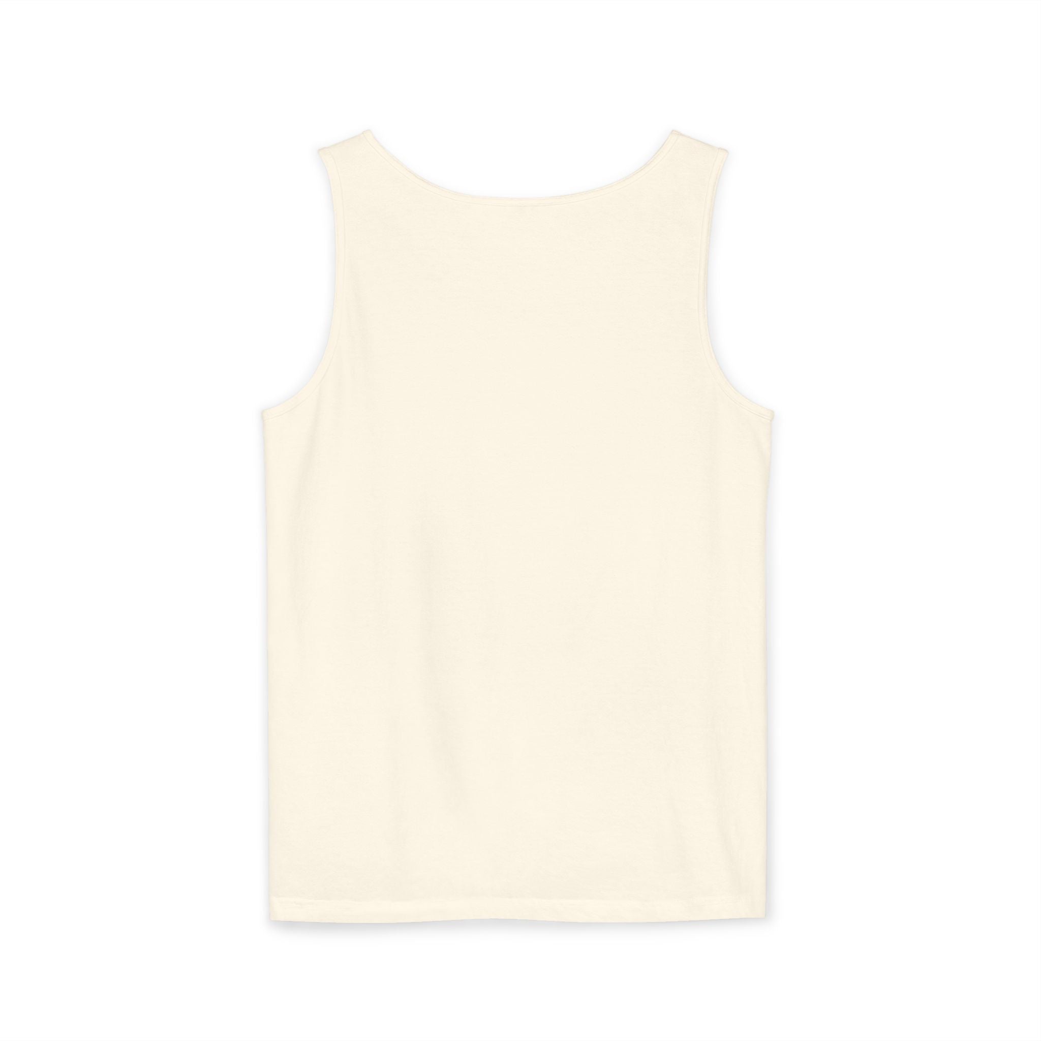Longhorn Sunburst tank top in Ivory, back view — Ella Fellas