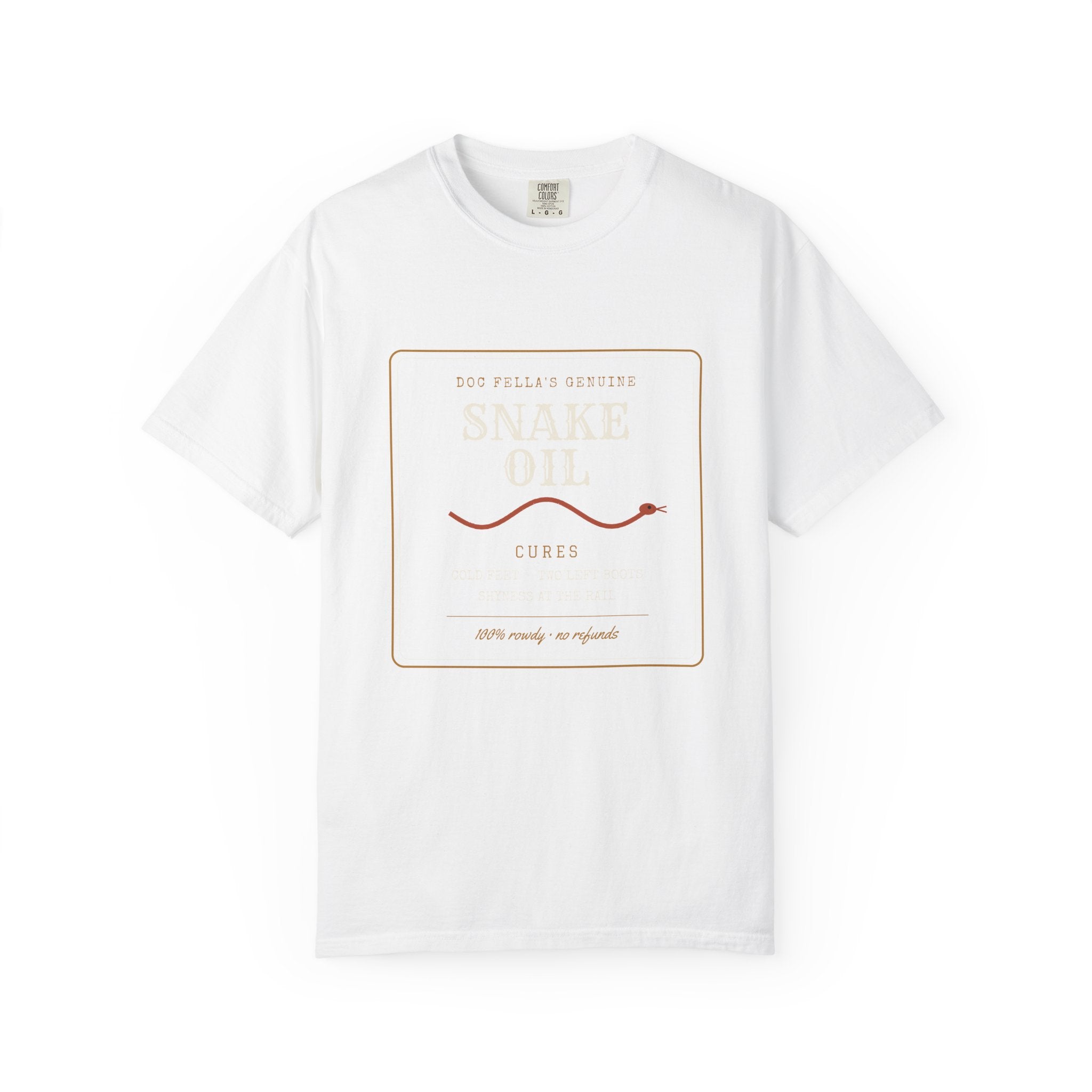 White | flat front