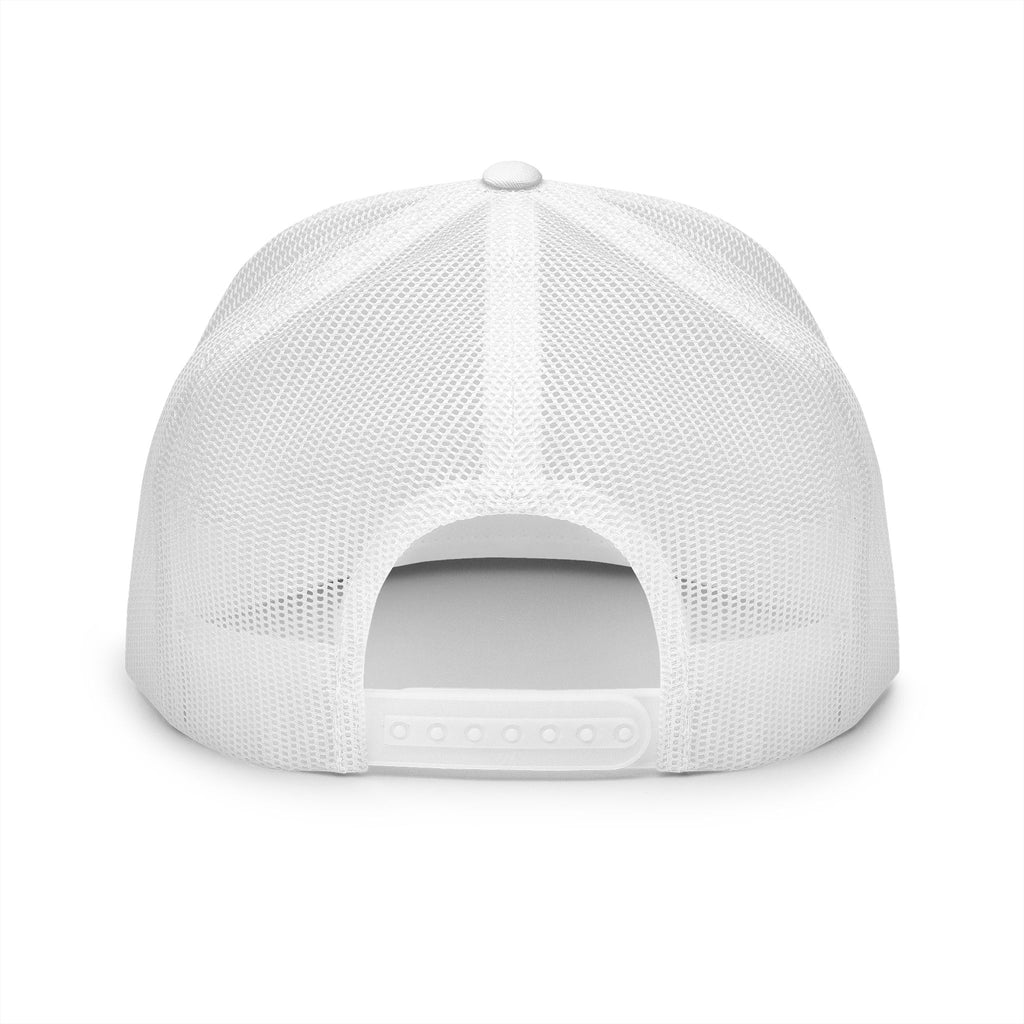 White | Longhorn Sunburst trucker cap back