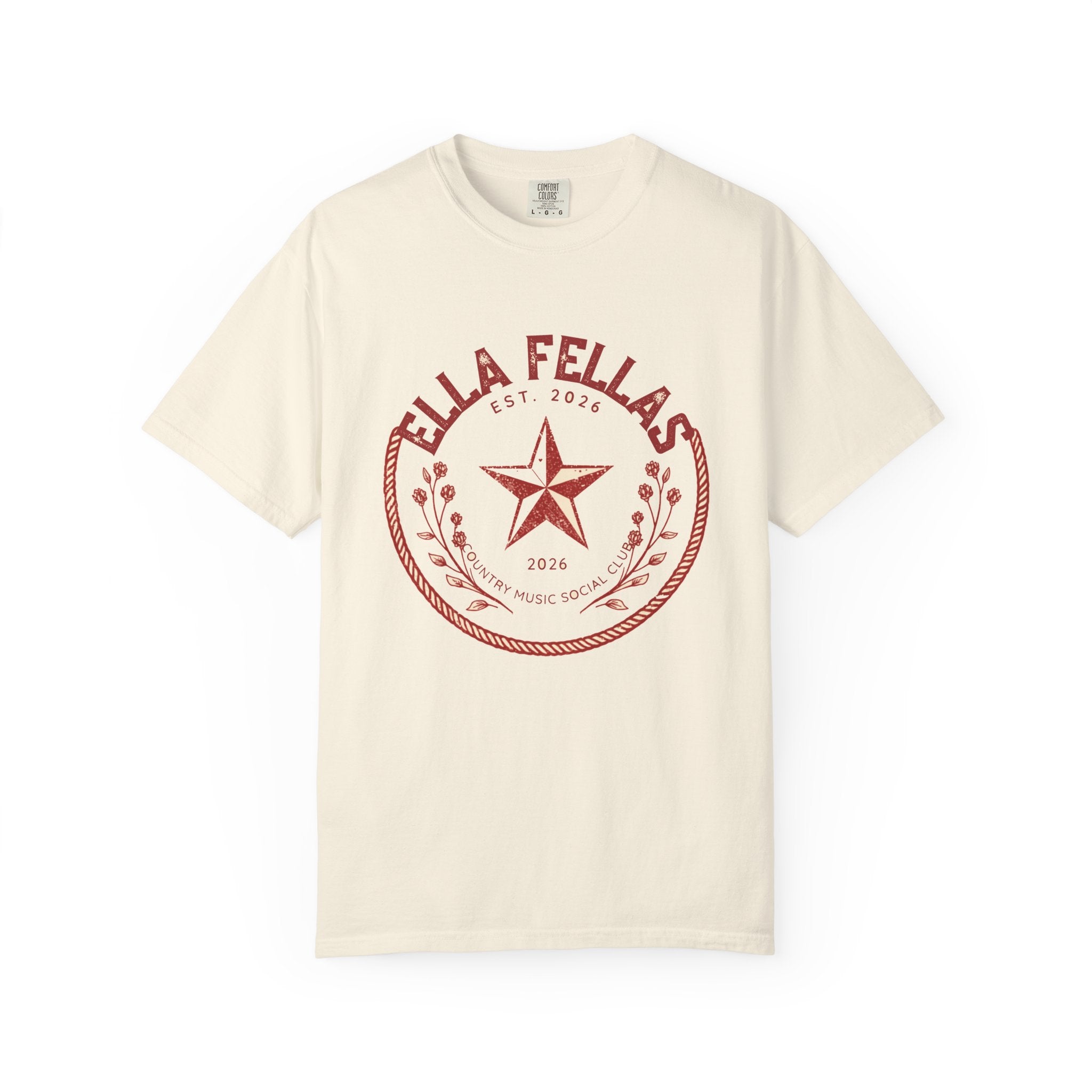 Rope Badge tee in ivory — Ella Fellas