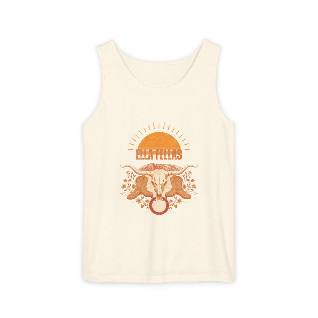 Longhorn Sunburst tank in Ivory — Ella Fellas