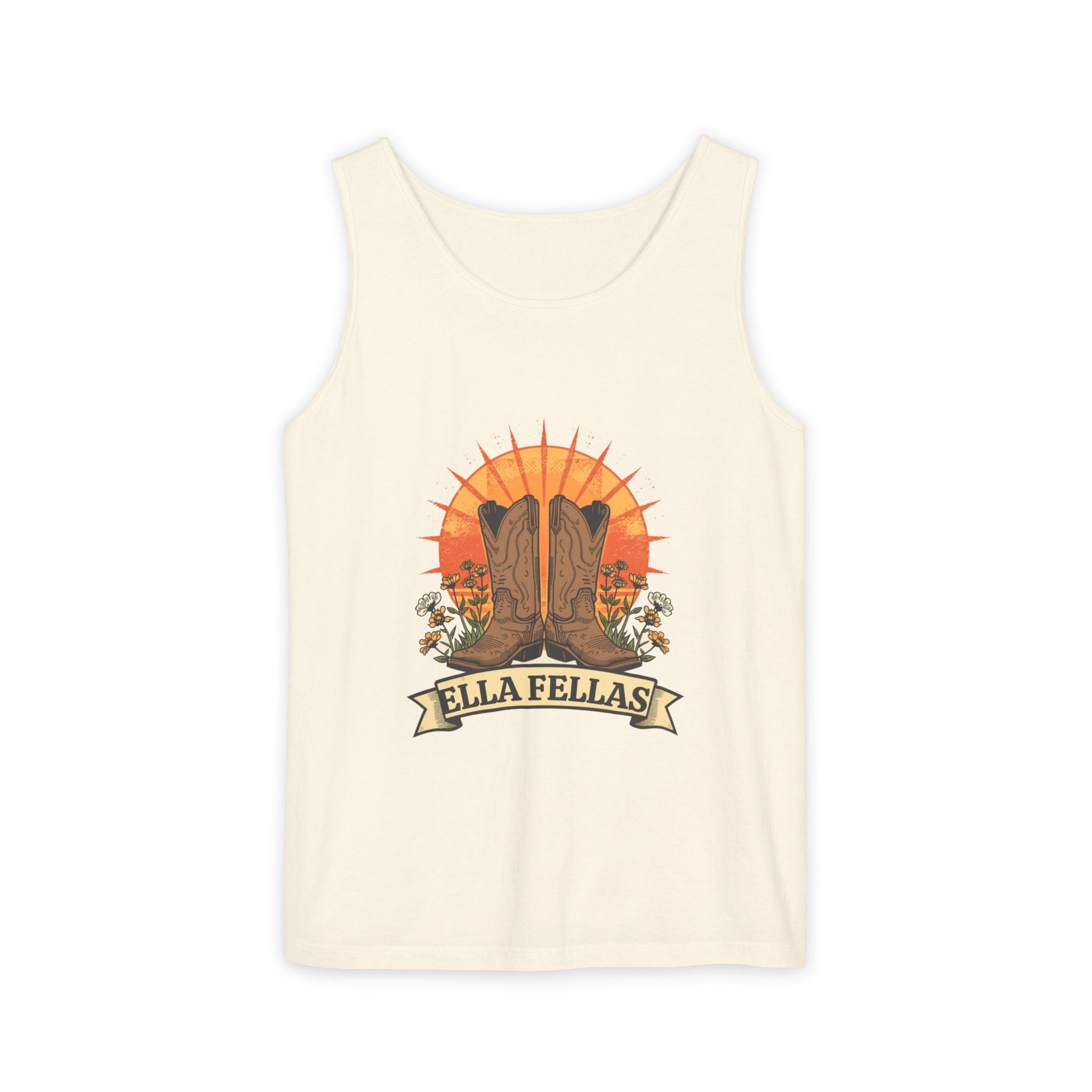 Boots and Banner tank in Ivory — Ella Fellas