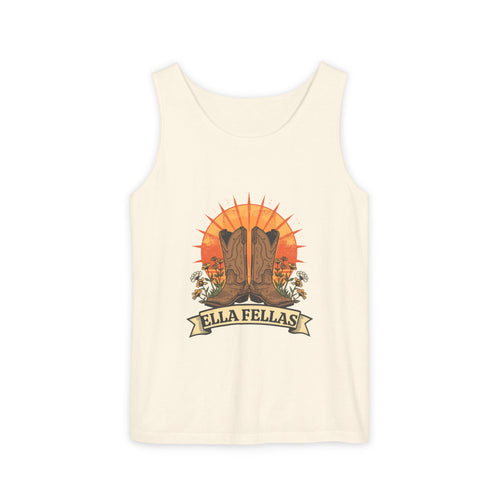 Boots and Banner tank in Ivory — Ella Fellas
